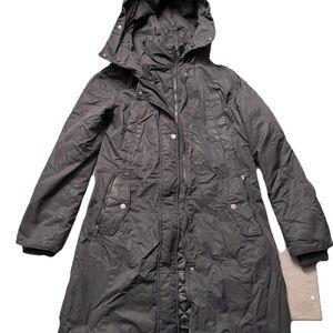 1 Madison Charcoal Hooded Ski Jacket